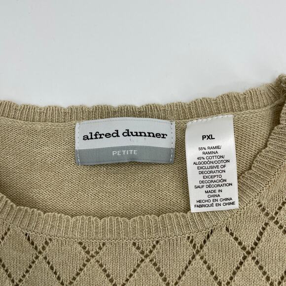 ALFRED DUNNER Floral Embroidered Knit Pullover Sweater Womens PXL - Picture 5 of 7
